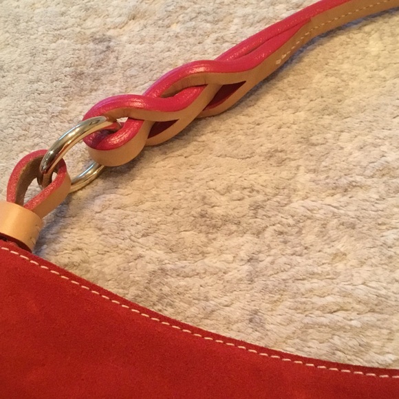 Dooney & Bourke Vibrant Red Hobo Bag Never Used - Picture 3 of 10